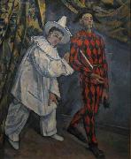 Pierot and Harlequin Paul Cezanne